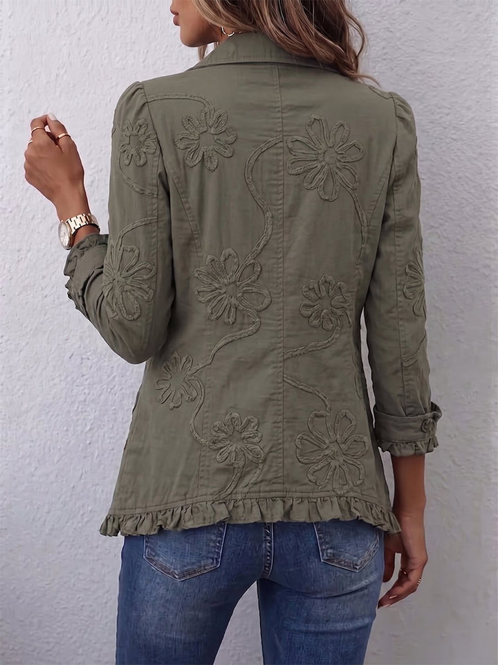 Katèle | Veste boho floral brodée