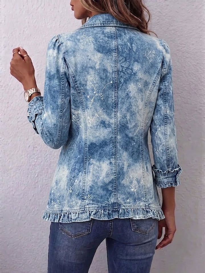 Jeannine | Veste bohème imprimé botanique