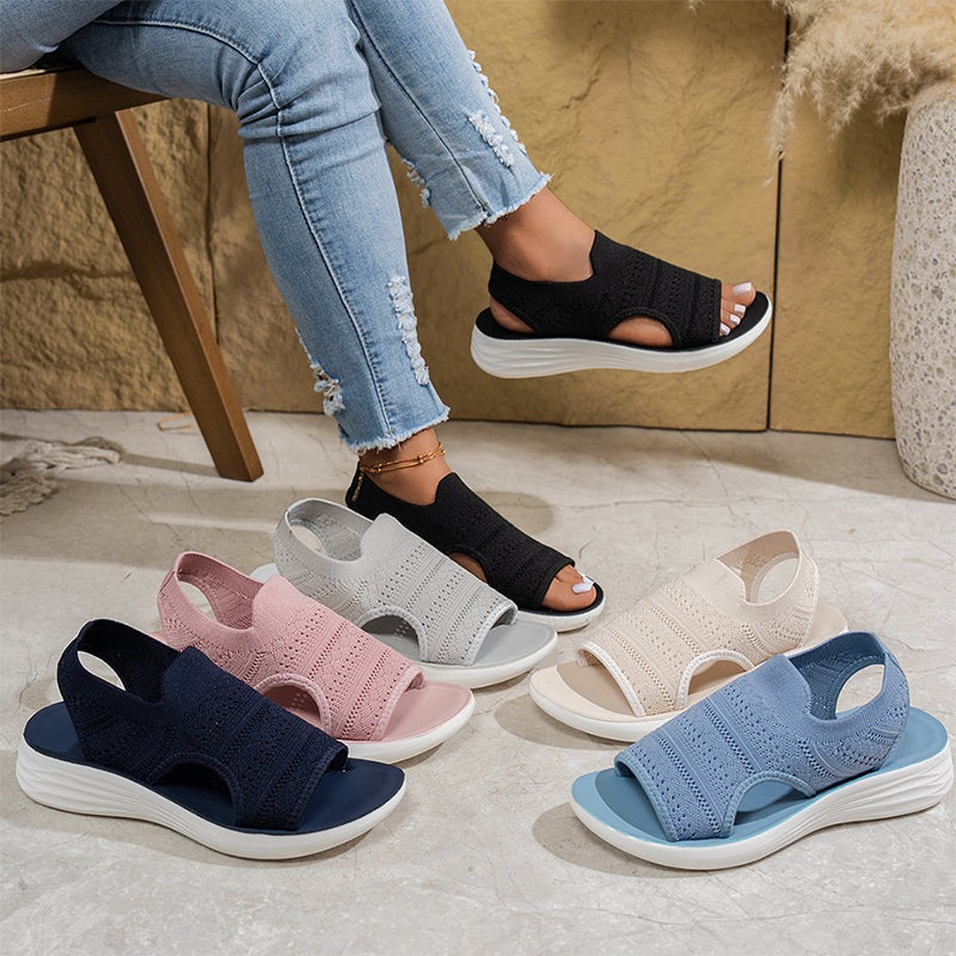 Helenka | Sandales plateforme à matière respirante