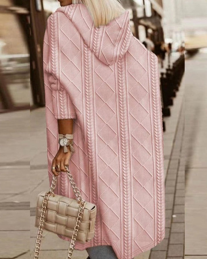 Fredrika | Cardigan à capuche allongé